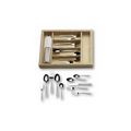 Meridian Frost 65 Piece Flatware Set with Caddy